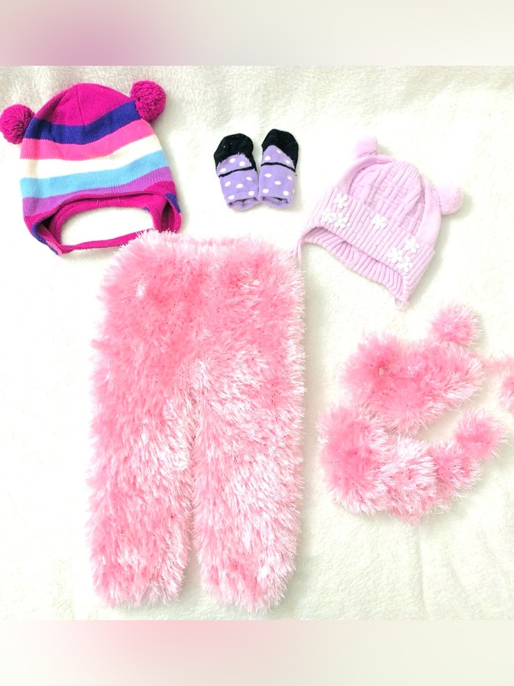 Lot Baby Girls Cute Winter Clothes Size 3-6-9 month Excellent Condition